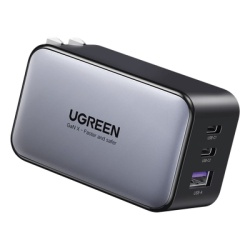 UGREEN 10334 Cargador de 65W serie Nexode | 3 Puertos de Carga Rapida | 2 USB-C | 1 USB-A | Tecnologia GaN II | Power Delivery 3.0 | Quick Charge 4.0 | Chip Confiable y Carga Inteligente | Optimiza la