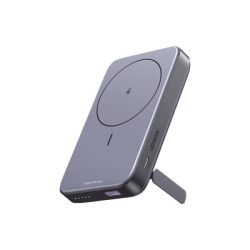 UGREEN 15086B Power Bank MagSafe de 10000mAh NEXODE | 20W | 1 USB-C | 1 USB-A | Carga Rapida bidireccional | Soporta modo Standby | Soporte Plegable | Ultra Delgado | Ultra ligero | Compatible con iPh