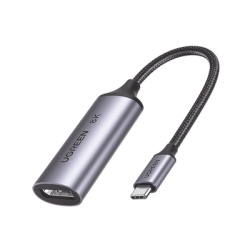 UGREEN 15575 Cable Adaptador USB-C a DP 1.4 | 8K@60Hz | 4K@240Hz | Compatible con Thunderbolt 3 & 4 | HDR | eARC | DTS | Dolby | 3D | ALLM | VRR | Admite Multi-Stream (MST) | Longitud del Cable 10 cm