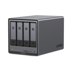 UGREEN 35260 NAS UGREEN NASync DXP4800 Plus / Procesador Intel Pentium Gold 8505 5 Nucleos / 4 Bahias SATA + 2 M.2 NVMe PCIe 4.0 / 8GB DDR5 Expandible a 64GB / 10GbE + 2.5GbE / USB 3.2 Gen 2 Tipo C /
