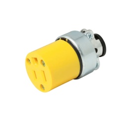 URREA SYS-136407 Contacto Blindado Aterrizado / 15 A 125 V / 50/60 Hz / ABS/ Metal / Color Amarillo.