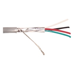 VIAKON 9218 Cable 4 x 16 AWG / Blindado / 305 Metros (1000 Pies) / Riser / UL / Color Gris / Hecho En Mexico