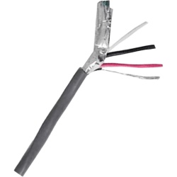VIAKON 9223 Cable Multiconductor CMR Shielded 3C/18 AWG / Blindaje Cinta Maylar Aluminizada + Dren / Cubierta PVC Riser Antiflama / 300V / 105°C / UL 444 y UL 1666 / Para Control de Acceso y Comunica - Img 2