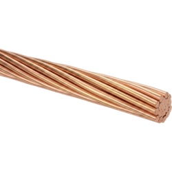 VIAKON QX29 Cable de Cobre Desnudo | Calibre 2 AWG | Construcción Concéntrica | Alta Conductividad Eléctrica | Uso en Líneas Aéreas y Puestas a Tierra
