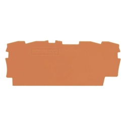 WAGO 2002-1492: placa final e intermedia de 0.8 mm, naranja