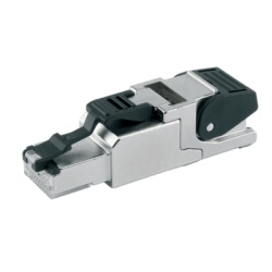 WAGO 750-977/000-011 Conector Ethernet RJ-45 / Cat. 6A / Axial / Codigo T568A / AWG 22 / 10 Gbps / IP20 / -40Â°C a +85Â°C