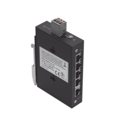 WAGO 8521111/000-001 Switch Industrial ECO-Switch / 5 Puertos Gigabit 1000Base-T / Montaje Carril DIN / IP30 / -40Â°C a +70Â°C / Alimentacion 12-48 VDC