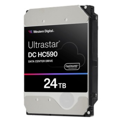 Western Digital (WD) WUH722624ALE6L4 Disco Duro Ultrastar Data Center HC590 / 24TB CMR / Plataforma 11 Discos / HelioSeal Helio / 7200 RPM / SATA 6Gb/s SAS 12Gb/s / ePMR OptiNAND / ArmorCache WCD-WCE