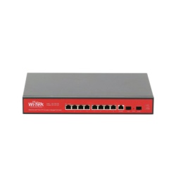 WI-TEK WI-PMS310GF-UPS-PLUS Switch Administrable Capa 2 de 8 puertos 10/100/1000 PoEaf/at + 2 x SFP Gigabit con respaldo para energia solar