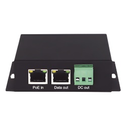 WI-TEK WI-POE31S Splitter PoE / 1 Puerto PoE Entrada / 1 Puerto Salida Datos / 1 Salida de 12 Vcc 2A / Presupuesto PoE 30W