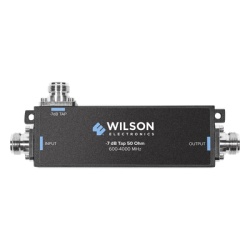 WilsonPRO / weBoost 859-120 Separador TAP -7 dB con rango de frecuencia de 575 a 6000 MHz. Ideal para separar la antenas a diferentes longitudes de cable coaxial. 50 Ohm con conectores N Hembra.