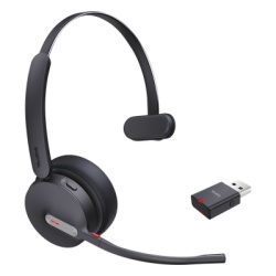 YEALINK WH64-HYBRID-MONO-UC Diadema Inalambrica WH64 Hybrid Mono UC de Yealink con Bluetooth 5.2 y Conectividad UC Plug-and-Play
