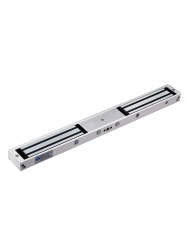 YLI YLI0850001 YLI YM180NDLED - Cerradura Magnetica Doble con Indicador Led para Control de Acceso / Interior / Fuerza de Sujecion 180 Kg o 350 Lbs por lado / Compatible con Soporte MBK180NDZL y MBK18