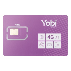 YOBI SIM1GBYOBI SIM Yobi para dispositivos moviles 3G/4G con recarga de 1GB cada mes durante 1 ano de servicio (solo datos)