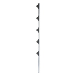 YONUSA FENCEPOST3 Poste de 1.2 m fabricado en tubo de acero galvanizado con 5 aisladores de paso