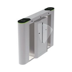 ZKTECO FBL6200 Unidad central para puerta de cortesia tipo FLAP bidireccional / 30 personas por minuto / Acabado de Lujo / Apertura en 1 segundo / Acero inoxidable / Indicadores LED / Alarma por acces