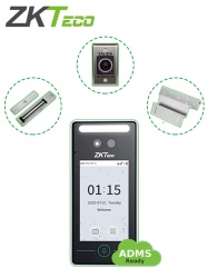 ZKTECO ZKT0700016 ZKTECO SFV4L1ACPak - Control de Acceso Facial y Tarjeta / una Puerta de Madera o Metal / 200 kg / Reconocimiento Facial a 2m / Registro Facial con Selfie / Licencia Gratuita BioCVAcc