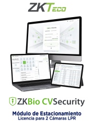 ZKTECO ZKT0740068 ZKTECO ZKBIOCVPARKLPR2 - Modulo Vitalicio para Gestion de Estacionamiento del BioCVSecurity / Soporta 2 Camaras LPR / 10 000 Usuarios / 1000 Areas / 1000 Departamentos