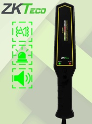 ZKTECO ZTA460001 ZKTECO D180 - Detector de metales portatil con alta sensibilidad indicador visual alarmas sonora y vibracion. Su bateria recargable de 9VDC proporciona hasta 40 horas de uso continu