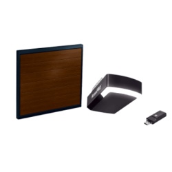 AccessPRO KIT-DOOR-127B KIT COMPLETO Incluye /Puerta D/ Garage / APDOORB 12x7 Pies / Lisa Linea Central / Imitacion madera / Insulada / Interfase ACCESSWIFI / Motor FS1000M / 1/2HP / Fuerte/Silencioso/Luz LED/Motor DC .