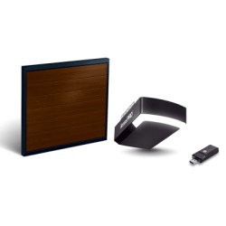AccessPRO KIT-DOOR-169B KIT COMPLETO Incluye /Puerta D/ Garage / APDOORB 16x9 Pies / Lisa Linea Central / Imitacion madera / Insulada / Interfase ACCESSWIFI / Extension ACCESSEXTRAILC /Motor FS1000M / 1/2HP / Fuerte/Silencioso/Luz LED/Motor DC .