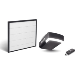 AccessPRO KIT-DOOR-99 Kit Puerta de Garage 9x9 Pies (2.74 x 2.74 m) / Motor DC 1/2 HP / Insulada / Activación WiFi / Hasta 50 Controles / Lámina Calibre 26