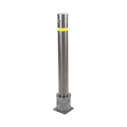 AccessPRO XB-900-FL Bolardo Desmontable de Acero Inoxidable de 900 mm de Altura / Ideal para aplicaciones de delimitaciones vehiculares y peatonales
