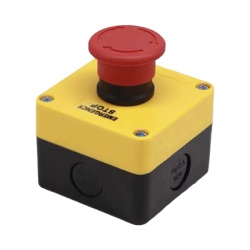 AccessPRO XBS-S-T01 Boton de Stop Tipo Enclavado / Para Barreras Vehiculares Operadores Corredizos y Abatibles.