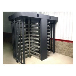 AccessPRO XT-200-CS Torniquete Doble / Cuerpo Completo / Interior/Exterior / 100% Acero con Pintura Gris / EJE CENTRAL de Acero Inoxidable / Acabado de Lujo / Alto Trafico - Img 3