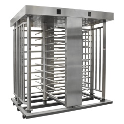 AccessPRO XT-200 Torniquete Doble / Cuerpo Completo / Interior/Exterior / 100% Acero Inoxidable / Acabado de Lujo / Alto Trafico