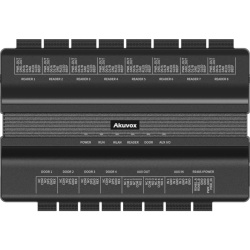 AKUVOX A095S Controlador de Acceso / 4 Puertas / 100K Usuarios / 500K Tarjetas / Wi-Fi 6 / PoE / RS485 Wiegand OSDP / 8 Relés / LTE