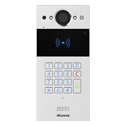 AKUVOX R20KSIP Videoportero SIP / Teclado y Lector de Tarjeta / Notificacion App / Notificacion Llamada Telefonica / Configuracion en la Nube / POE / IP65 / Camara de 2 MP / NFC / PIN Temporal para Vi