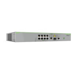 ALLIED TELESIS AT-FS980M/9-10 Switch Administrable CentreCOM FS980M Capa 3 de 8 Puertos 10/100 Mbps + 1 puertos RJ45 Gigabit/SFP Combo