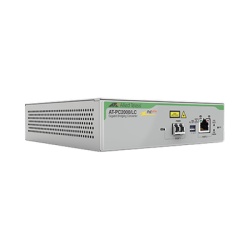 ALLIED TELESIS AT-PC2000LC-90 Convertidor de medios Gigabit Ethernet PoE+ a fibra optica conector LC multimodo (MMF) distancia hasta 550 m