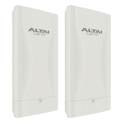 ALTAI TECHNOLOGIES KIT2-C260S Kit de 2 Unidades del Punto de Acceso WiFi 6 con Antena Sectorial de 80° de Apertura Cobertura de Hasta 600 m MIMO 2x2 Doble Banda Hasta 574 Mbps en 2.4 GHz y Hasta 2402