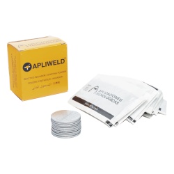 APLICACIONES TECNOLOGICAS AT012N Tabletas de Soldadura Exotermica ApliWeld-T / Compuesto Ø43 mm / 20 Piezas / Union Molecular Permanente / Alta Conductividad