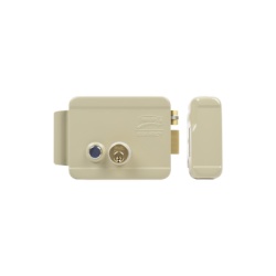 ASSA ABLOY 321-DCBD-ABG Cerradura Electrica / Incluye Llave / Derecha/ Con Boton integrado /Exterior