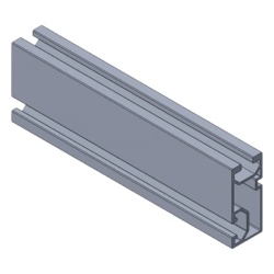 BASEL (N00015) BASEL N RAIL 4.72 Riel de Aluminio para Montaje de Modulos Fotovoltaicos / N Rail 4.72 / Aluminio Serie 6000 / 3.74 kg por Pieza / Compatible con Techos Planos e Inclinados