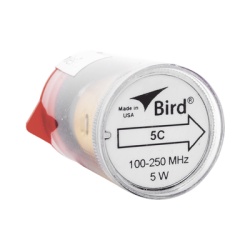 BIRD TECHNOLOGIES 5C Elemento de 5 Watt en linea 7/8" para Wattmetro BIRD 43 en Rango de Frecuencia de 100 a 250 MHz.