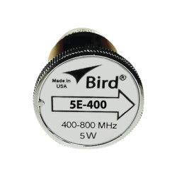 BIRD TECHNOLOGIES 5E-400 Elemento de Medicion en Linea / 5 Watt / 7/8" / 400-800 MHz / Para Wattmetro Modelo 43