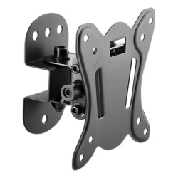 BRATECK KMA20-110 Montaje Compacto de Pared para Monitores de 13 a 27" | Soporta hasta 25 Kg| Compatible con Vesa 75 x 75 / 100 x 100 | Fabricado en Acero