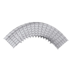 CHAROFIL CH-C90-54/300EZ Curva Pre-Fabricada Horizontal de 90Â° con medidas de 54 mm de Peralte y 300 mm Ancho (54/300 mm)