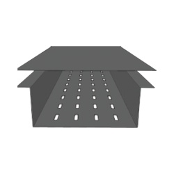 CHAROFIL CH-FPZT6AL Tapa para fondo perforado de 6" Perfil Z