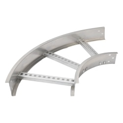 CHAROFIL CHC908R8X12AK Curva Horizontal de Aluminio de 90° Perfil Z / Peralte 3 1/4" / Ancho 12" / Radio 8" / Incluye Tornilleria (CHC90EZ314R8X12AK)