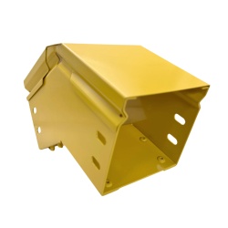 CHAROFIL CHFBVE454X4R8EPK CHFIBER Curva Vertical Exterior de 45° de Aluminio para Fibra Optica 4" de Peralte 4" de Ancho y Radio de 8" con Pintura Epoxica Amarilla Incluye Tapa un Par de Coples y Tor - Img 3