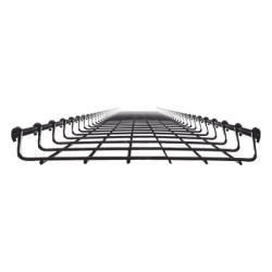 CHAROFIL MG-50-425EZ Charola Tipo Malla 33/300 mm Acabado Electro Zinc Hasta 158 Cables Cat6 Tramo de 3 Metros