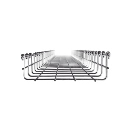CHAROFIL MG-50-433EZ Charola Tipo Malla 66/200 mm Acabado Electro Zinc Hasta 210 Cables Cat6 Tramo de 3 Metros
