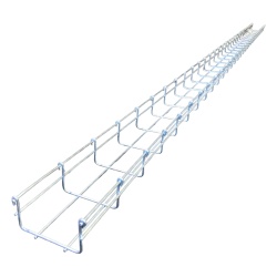 CHAROFIL ML-54-100EZ Charola Tipo Malla Linea MallaFils® 100x54 mm para hasta 77 Cables Cat6 / Uso Interior con Acabado EZ / Tramo 3 m - Img 3