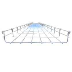 CHAROFIL ML-54-300EZ Charola Tipo Malla Linea MallaFilsÂ® 300x54 mm para hasta 232 Cables Cat6 / Uso Interior con Acabado EZ / Tramo 3 m
