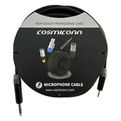 COSMICONN CMC220AS-TP-PS-5-BG1 Cable 6.35mm a 3.5mm conectores color negro MP3X-B - MTP3C-BG length 5m